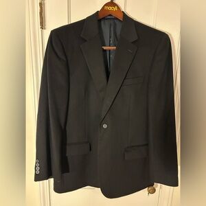 Classic Club Room for Macy’s Black Men's Blazer. Worsted Wool, Silk, Cashmere.